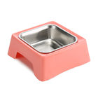 170의 G 스테인리스 애완 동물 그릇 휴대용 파랗고/녹색/분홍색 색깔을 무겁게 하십시오 협력 업체