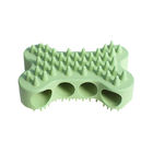 실리콘 애완 동물 머리 브러쉬 뼈 모양 인간 환경 공학 디자인 두 배 측 안마 공구 협력 업체