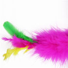 다채로운 토끼 머리 고양이 깃털 놀리는 사람 지팡이 장난감 크기는 ODM/OEM Accpeted를 주문을 받아서 만들었습니다 협력 업체