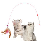 주문을 받아서 만들어지는 로고에 지키를 간질여 고양이 장난감 철사 깃털 종 다채로운 상호 작용하는 고양이 협력 업체