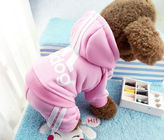 애완견 재킷 외투 겨울 주문을 받아서 만들어지는 온난한 강아지 후드 색깔 협력 업체