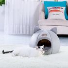 산호 양털 애완 동물 침대 고양이 슬리핑백 겨울 온난한 작은 고양이 침대 협력 업체