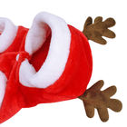 크리스마스 애완 동물은 기하학적인 본을 가진 개 두건이 있는 외투 린트천 물자를 입습니다 협력 업체