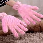 고양이/개를 위한 분홍색 직업적인 애완 동물 손질 장갑 Bath 청소 장갑 협력 업체