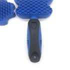 물자 파란 색깔 애완 동물 머리 브러쉬 무게 167g 특별한 모양 TPR/PP 협력 업체