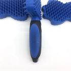 물자 파란 색깔 애완 동물 머리 브러쉬 무게 167g 특별한 모양 TPR/PP 협력 업체
