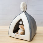 겨울을 위한 작은 애완 동물 고양이 침대/새끼 고양이 집 접을 수 있는 굴 침대를 데우십시오 협력 업체
